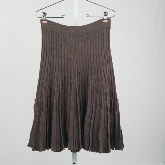 Magaschoni Dresses & Skirts - Magaschoni Pleated Midi Skirt 100% Wool